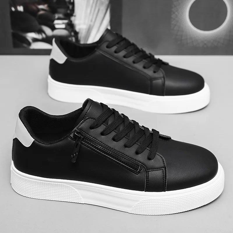 Casual athletic shoes for young men, Korean style, breathable and versatile, white, large size, new Spring-Autumn 2026 collection