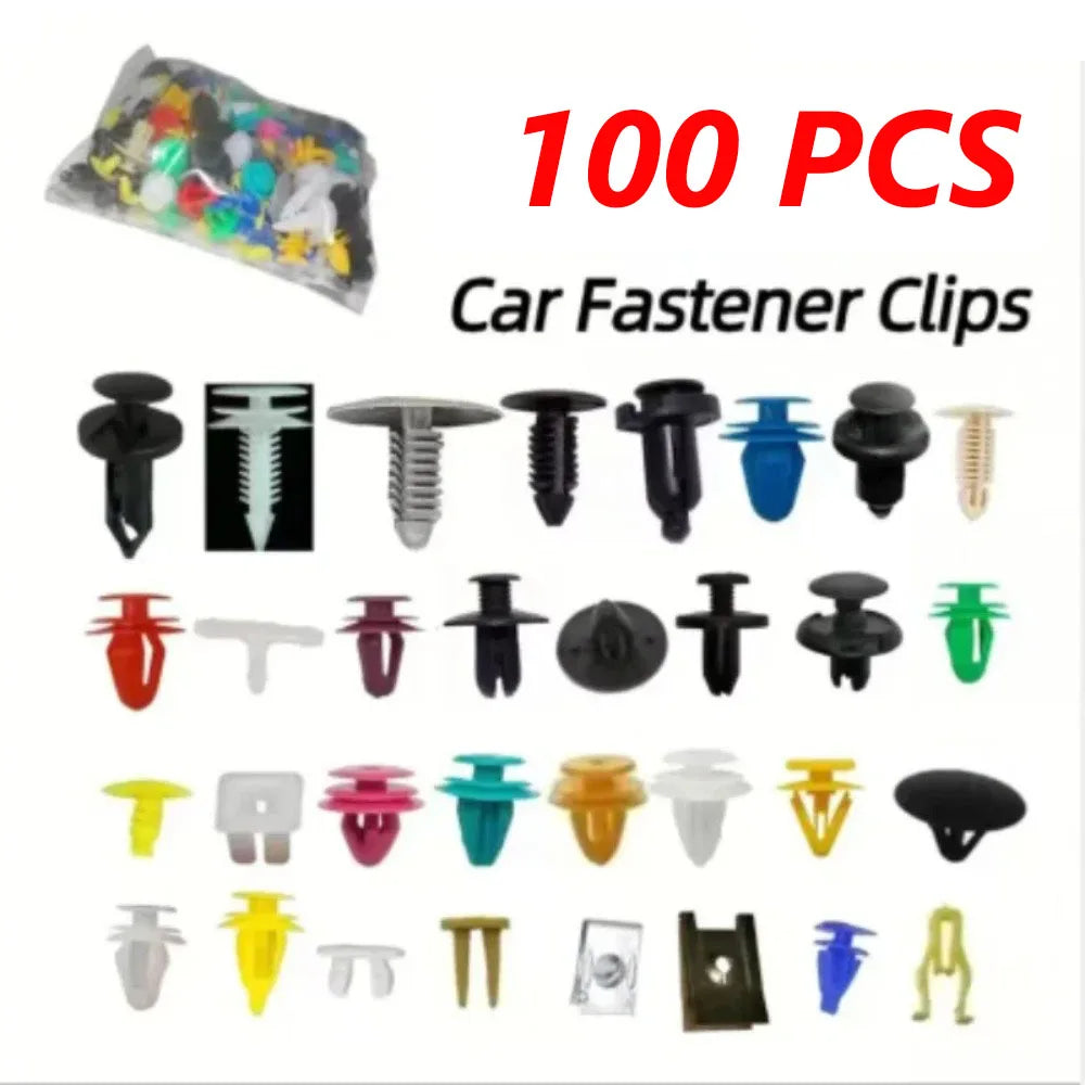 500/200/100 Piezas 30 Tipos Universal Surtido Auto Sujetador de Coche, Clips de Retención para Parachoques de Coche, Remaches de Sujeción de Paneles de Puerta, Forro para Todos los Coches