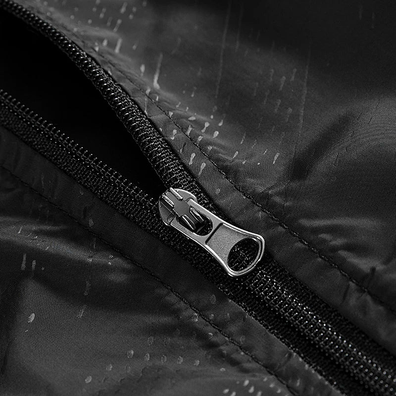 LNGXO Hombres Mujeres Chaquetas de Senderismo Impermeables Protección Solar Rompevientos Camping Escalada Abrigo de Lluvia al Aire Libre Ropa Portátil Unisex