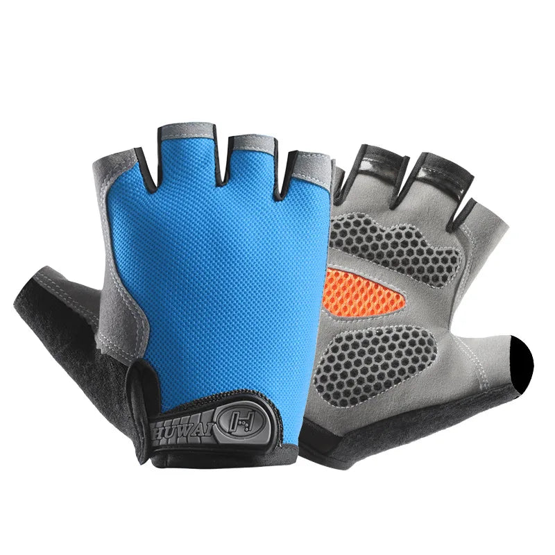 Gants de vélo sans doigts respirants antidérapants pour femmes et hommes, pour la pêche, le cyclisme, l'été, professionnels pour la salle de sport et le fitness