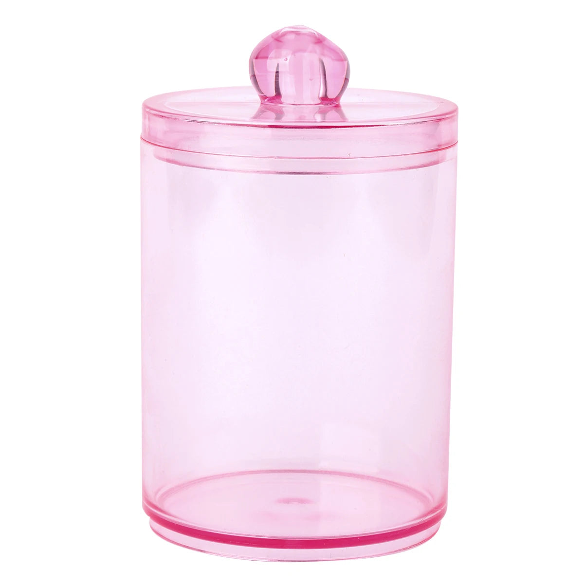 Distributeur de support Qtip avec couvercle, boîte de rangement de salle de bain de 10 onces pour boules de coton, cotons-tiges, sels de bain, boîtes de vanité