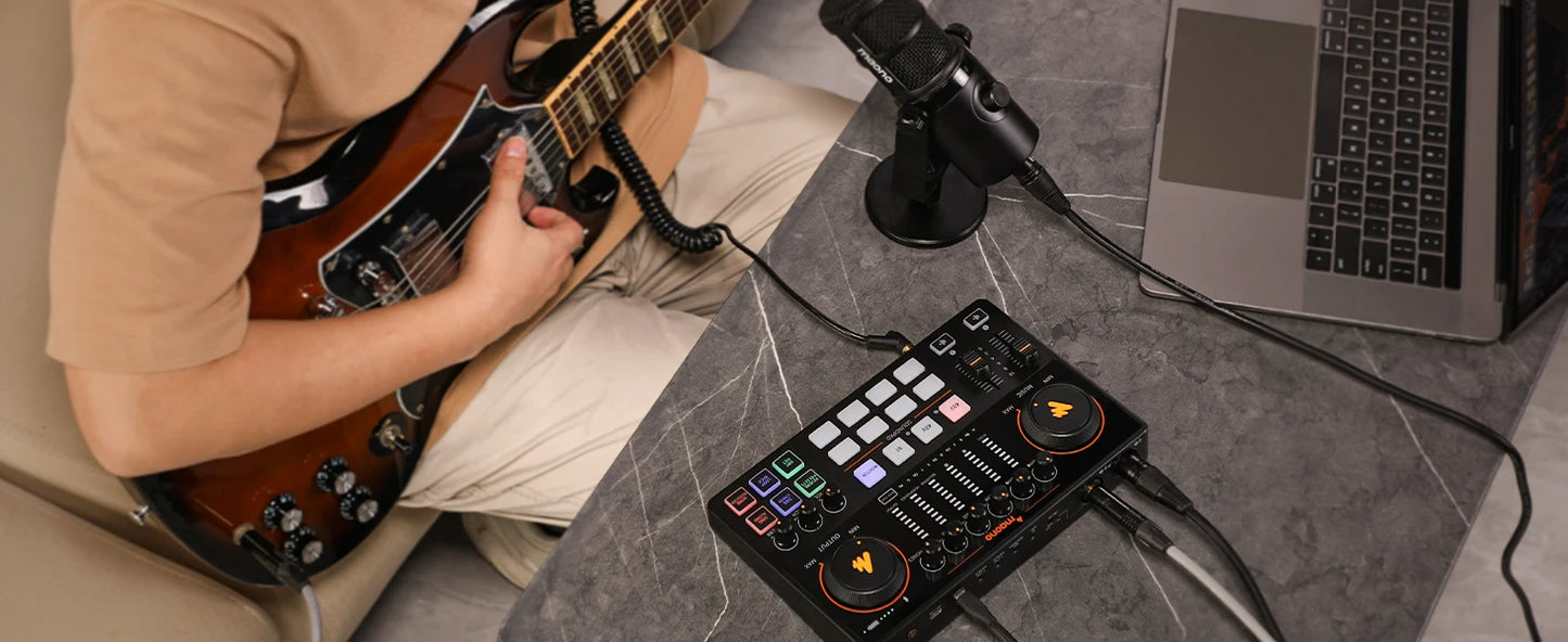 Interface Audio Double XLR — Podcast, Streaming & Gaming Professionnel