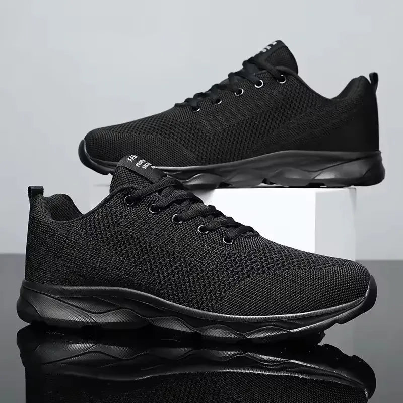 Men's Breathable Casual Sneakers, Summer White Running Shoes, Lightweight and Flexible Men's Sports Shoes, Size 35-45