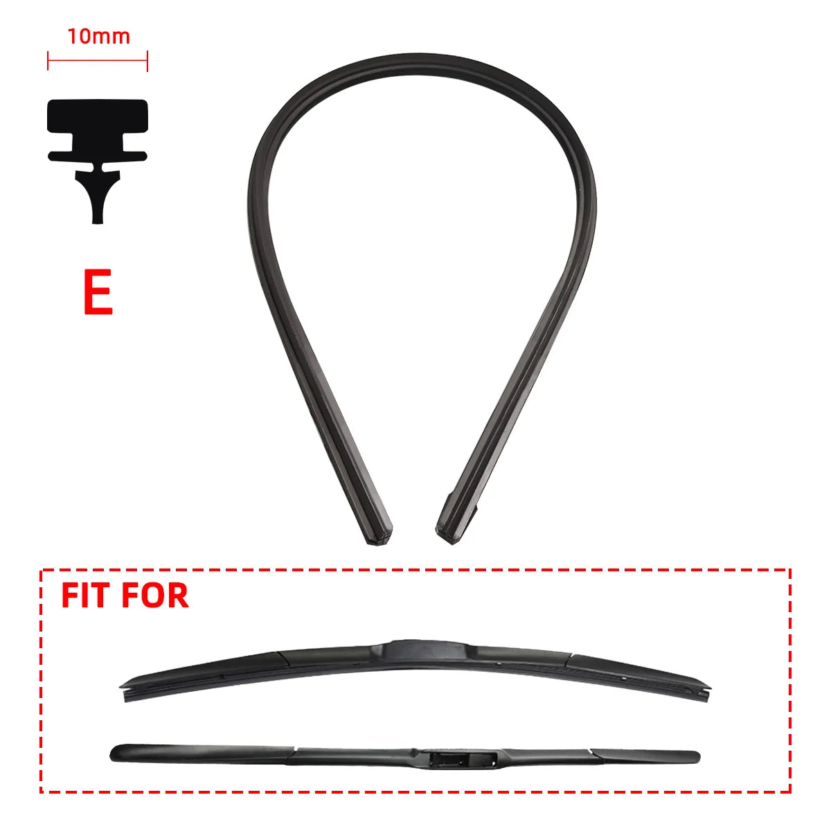 Recambios de limpiaparabrisas para coche, todas las estaciones, tiras de goma natural, piezas de repuesto, todos los tipos adecuados para 14 a 32 pulgadas
