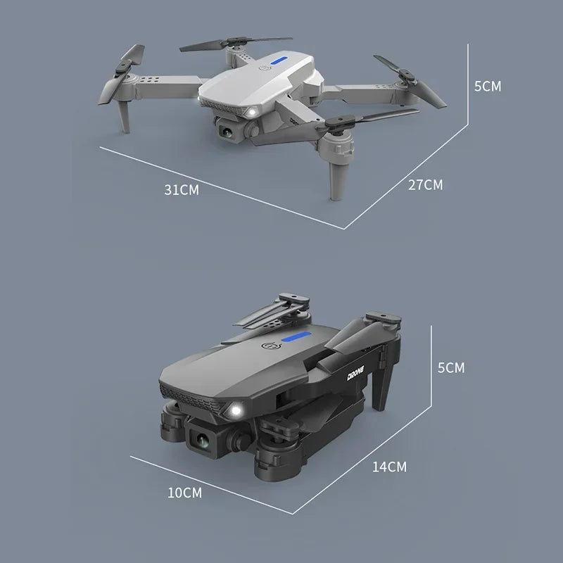 Nouveau Drone E88 Pro RC 4K professionnel avec caméra double HD grand Angle 1080P pliable quadrirotor WIFI FPV maintien en hauteur