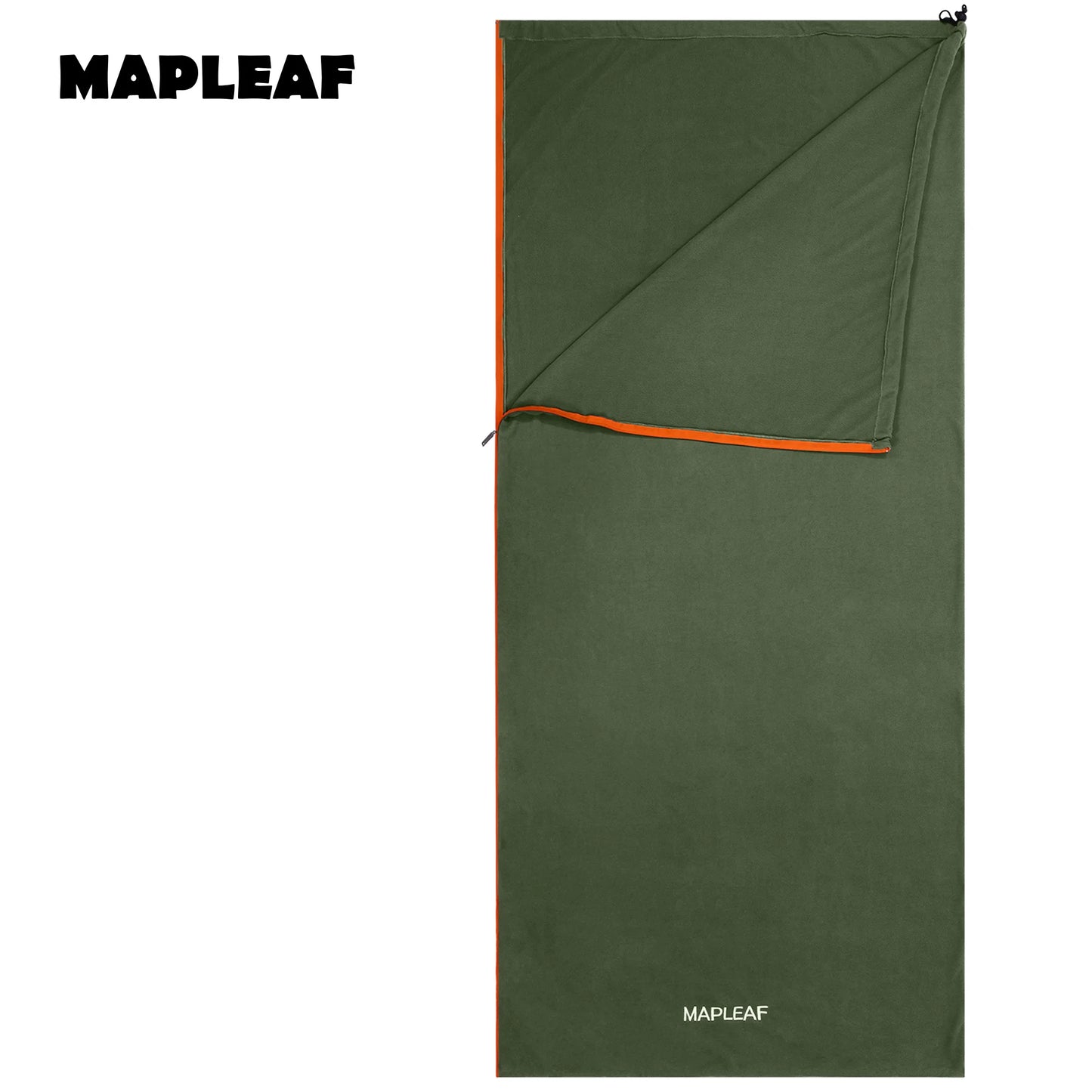 MAPLEAF Doublure de sac de couchage en polaire légère pour l'hiver, drap de sac de couchage, drap de voyage et de camping, doublure de couverture de camping