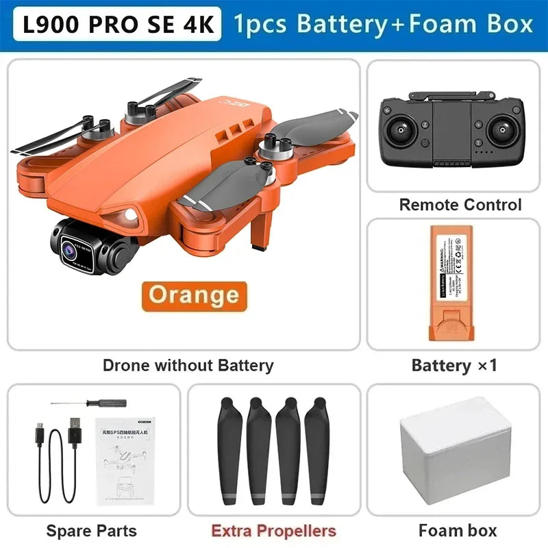 L900 Pro SE MAX 4K GPS Drone, Professional HD 5G WIFI 360° Dual Camera Brushless Motor Obstacle Avoidance RC FPV Quadcopter Drone