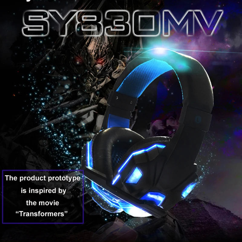 Casque gaming basse avec micro — supra-auriculaire, son stéréo, suppression de bruit, PC, téléphone, jeu vidéo