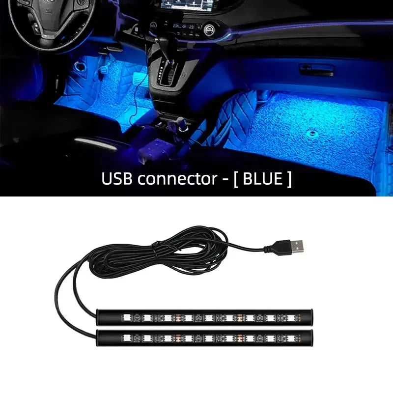 Car Interior LED Strip Light, 5V USB Backlight Kit, Decorative Car Ambient Neon Lamp, Vehicle Accessories, New