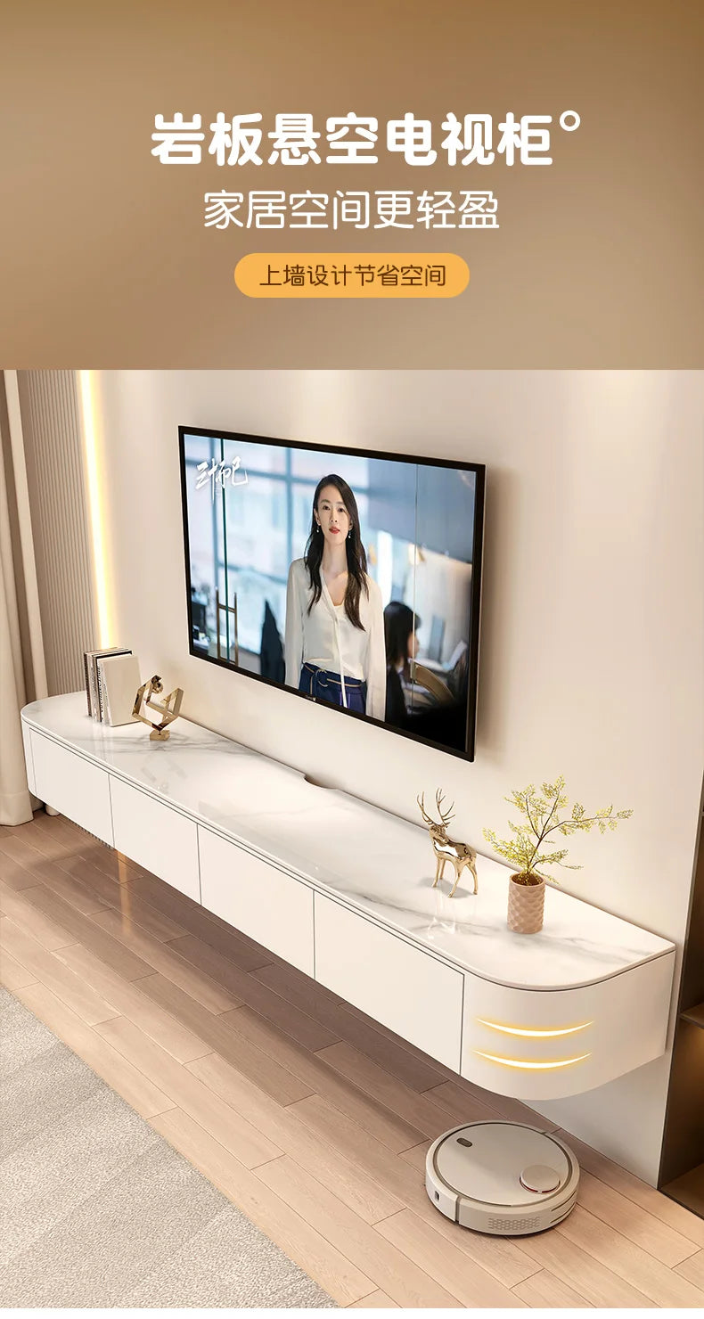 Mueble TV nórdico moderno Premium flotante mueble TV flotante nórdico con cajones Mueble de Salón Mueble de televisión Muebles de casa para salón