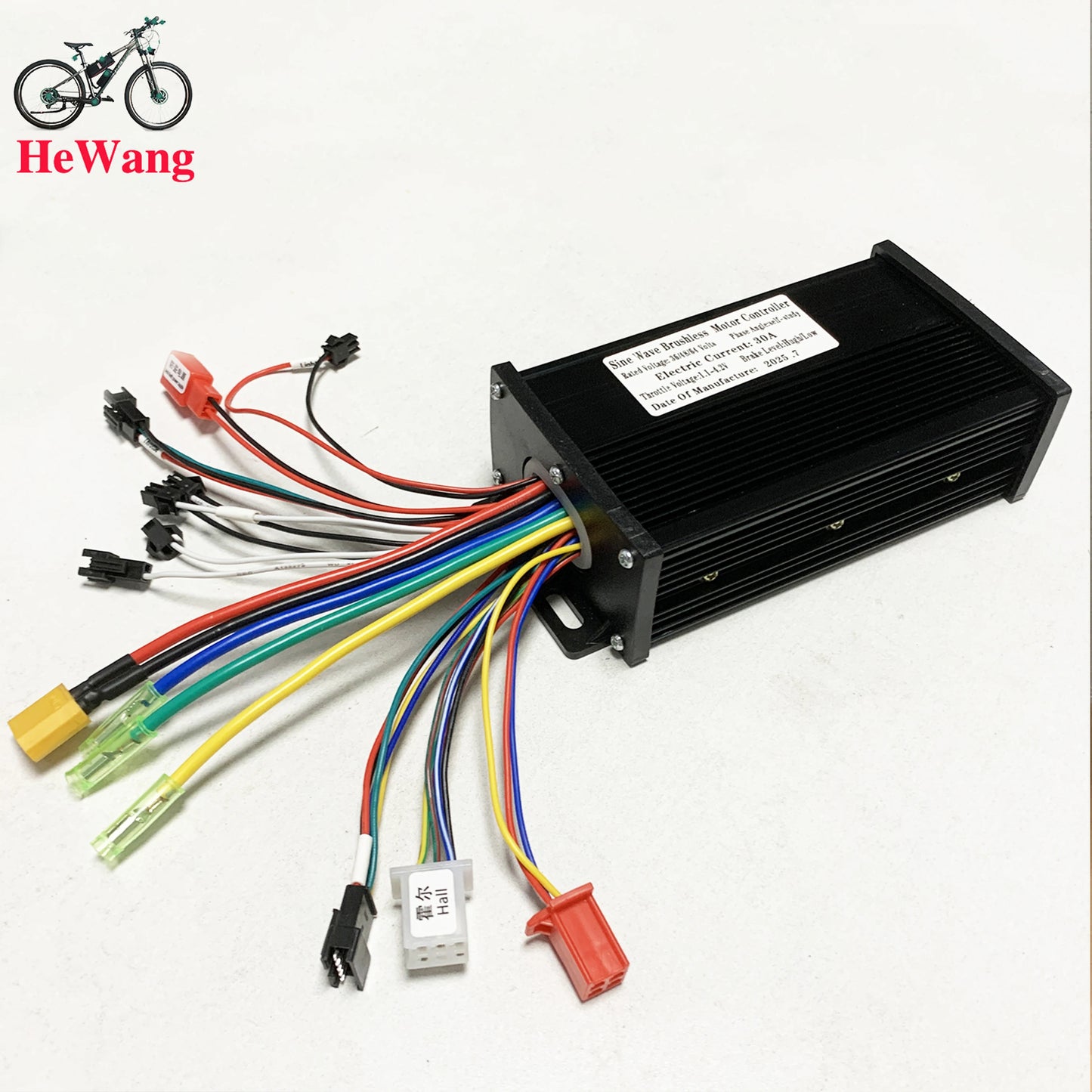 Controlador de motor sin escobillas de onda sinusoidal de 36 V 48 V 30 A 750 W 1000 W 1500 W para bicicleta eléctrica + Kit de pantalla LCD S866 para bicicleta de montaña eléctrica y scooter