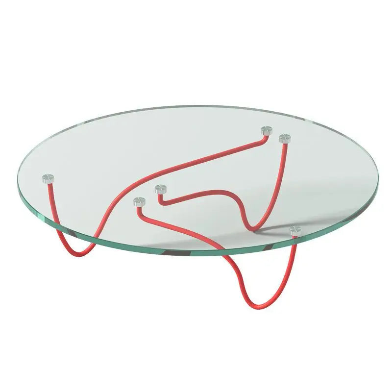 Mesa auxiliar transparente y sencilla, moderna, de metal, única, de cristal de alta calidad, nórdica, italiana, delgada, para muebles auxiliares de salón