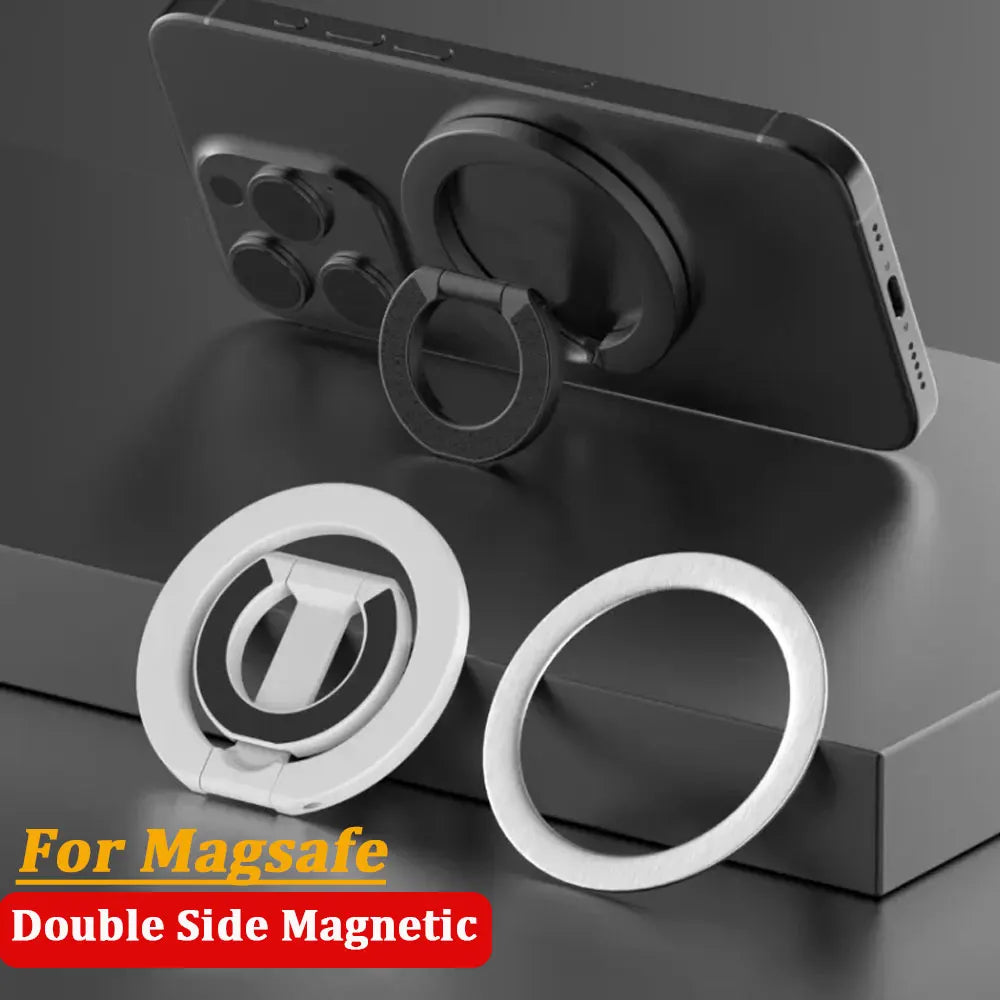 Support magnétique double face pour téléphone — anneau, portable, pliant, poignée, accessoires