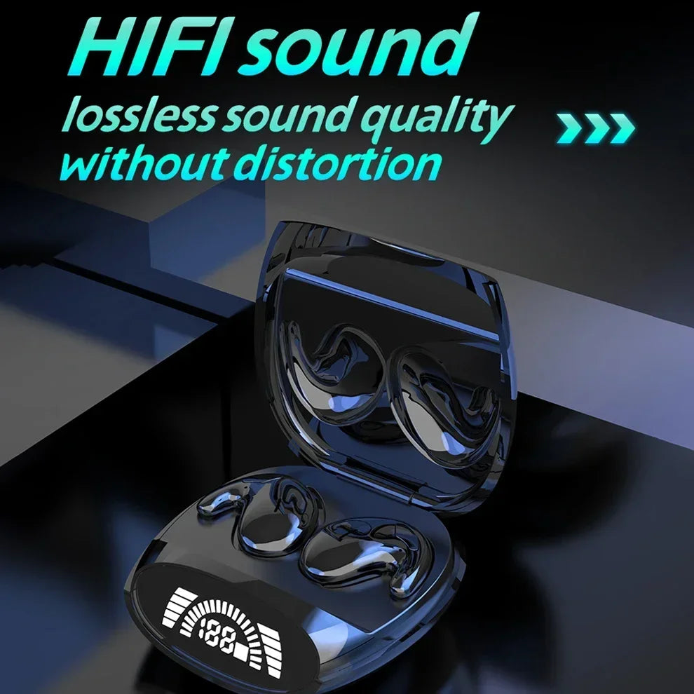Bluetooth 538 TWS Earbuds, Wireless Sports Earphones, Painless, Noise-Cancelling, with Digital Display, High-Quality
