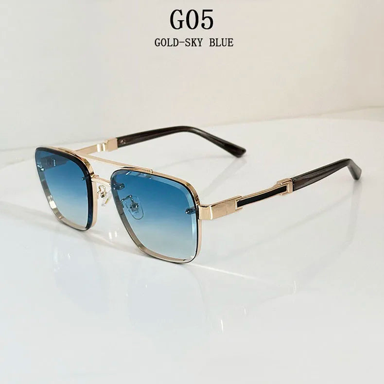 Lunettes de soleil pour hommes vintage carrées — femmes, rétro, mode