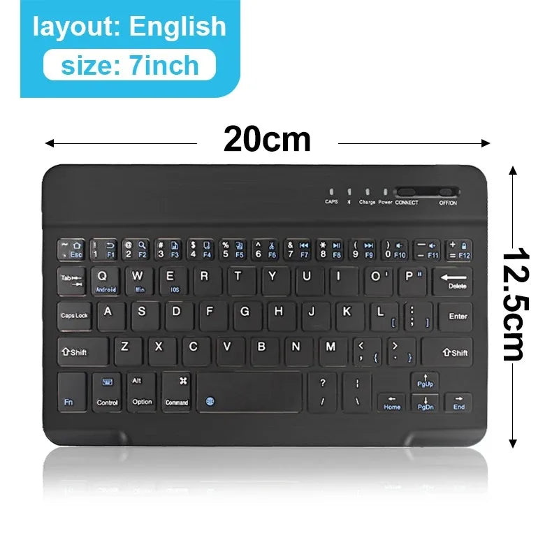 Bluetooth 5.1 Wireless Keyboard Mini Keyboard 200mAh Rechargeable Keyboard Gaming Keyboard for Laptop Tablet Android iOS Windows