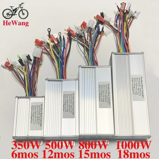 48V 64V 350W/500W/800W/1000W E-bike Square Wave Dual Mode Brushless Motor Controller with Self-Learning Wire for Ebike Scooter
