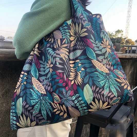 Sac Épicerie Pliable Étanche Grande Capacité — Rangement Épaule Portable