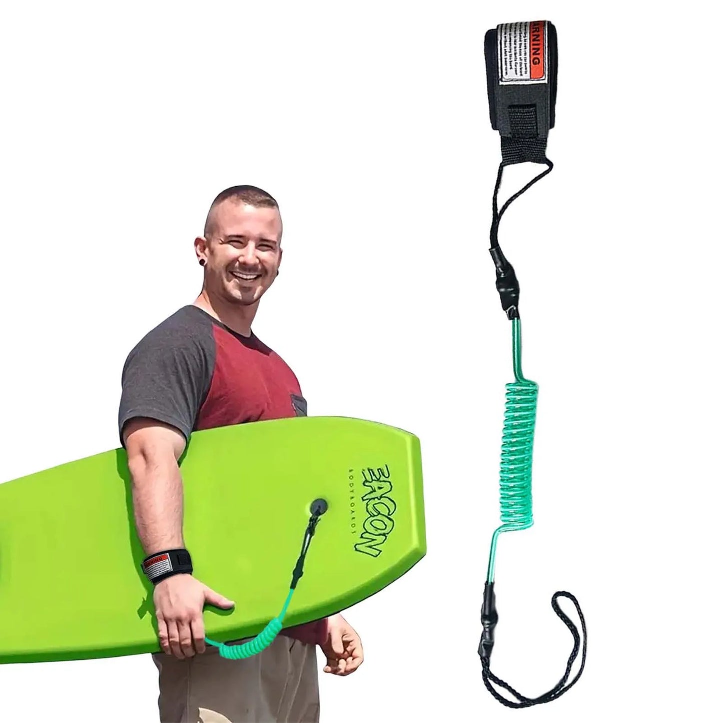 1 pièces nouvelle laisse de Surf chaude crochet de corde à main de sécurité et sangle à enveloppe unique laisse de moulard enroulée adaptée aux vagues de petite à moyenne taille