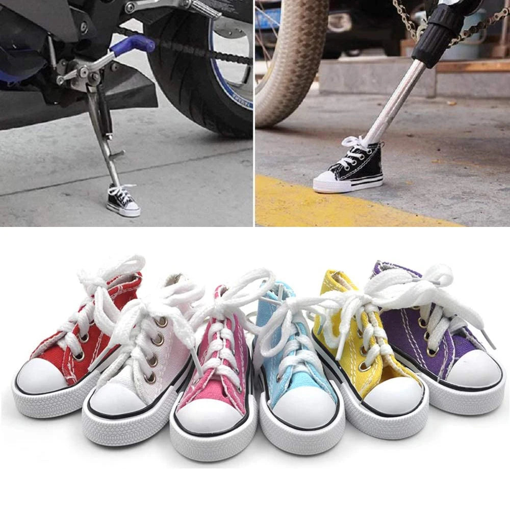 Couverture de Béquille Moto en Forme de Chaussure — Décor Créatif Vélo & Scooter