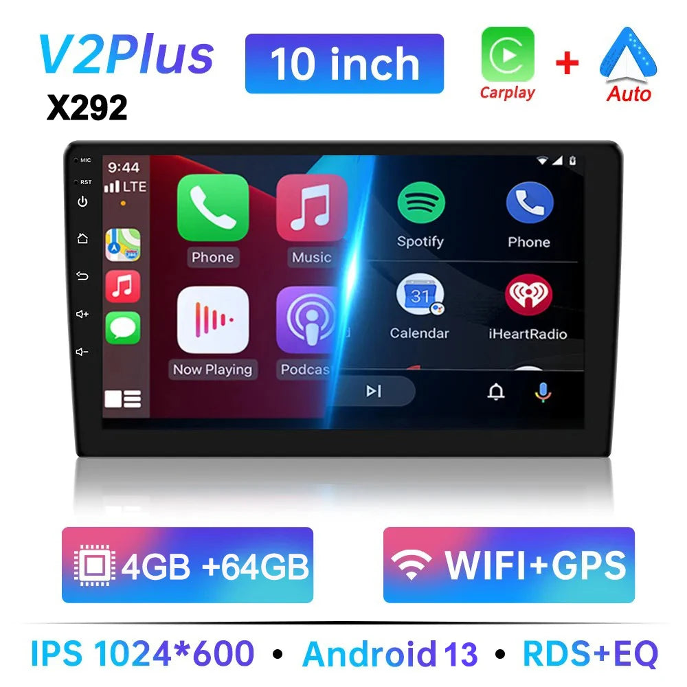7/9/10 inch Universal Android 13 Car Stereo 64G Android Car Radio 2 Din Car Radio GPS BT Multimedia Center Smart Car Systems