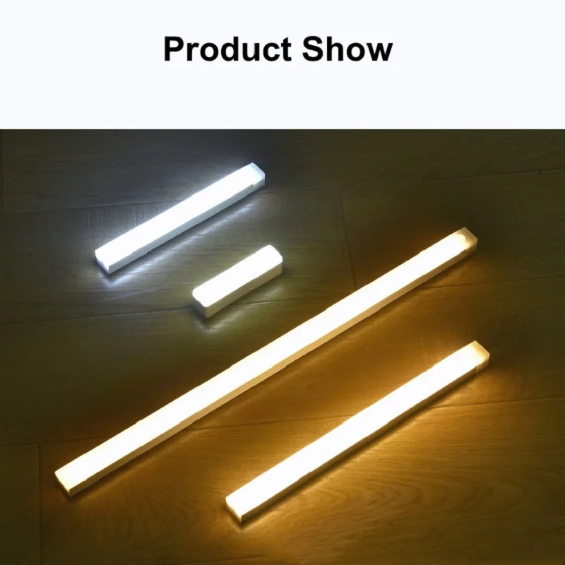 Lampe LED sans fil avec capteur de mouvement, Rechargeable par USB, veilleuse à Induction, Portable, sans fil, magnétique, pour armoire, cuisine