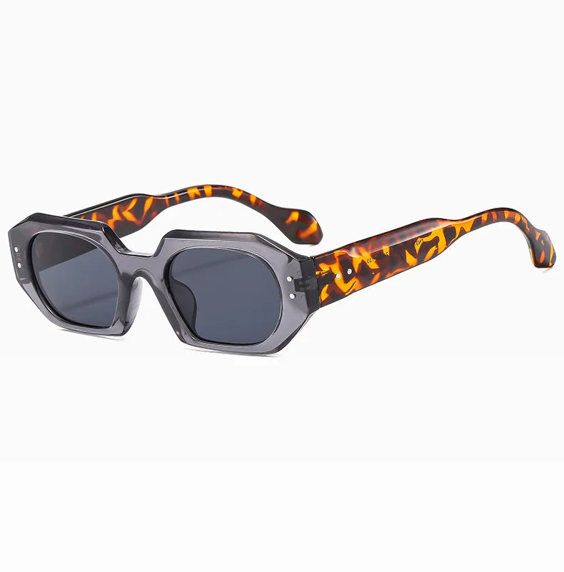 Petites lunettes de soleil rectangulaires pour hommes et femmes, lunettes de soleil carrées, nuances de voyage, vintage, rétro, UV400
