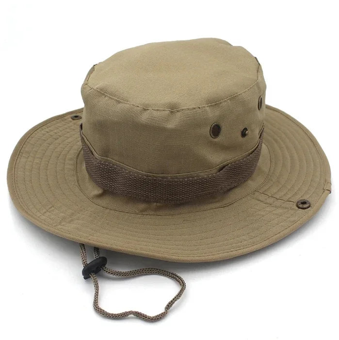 Sombrero para el sol para hombres y mujeres, gorra de camuflaje, para deportes al aire libre, tipo cubo, pesca, senderismo, caza, 60CM