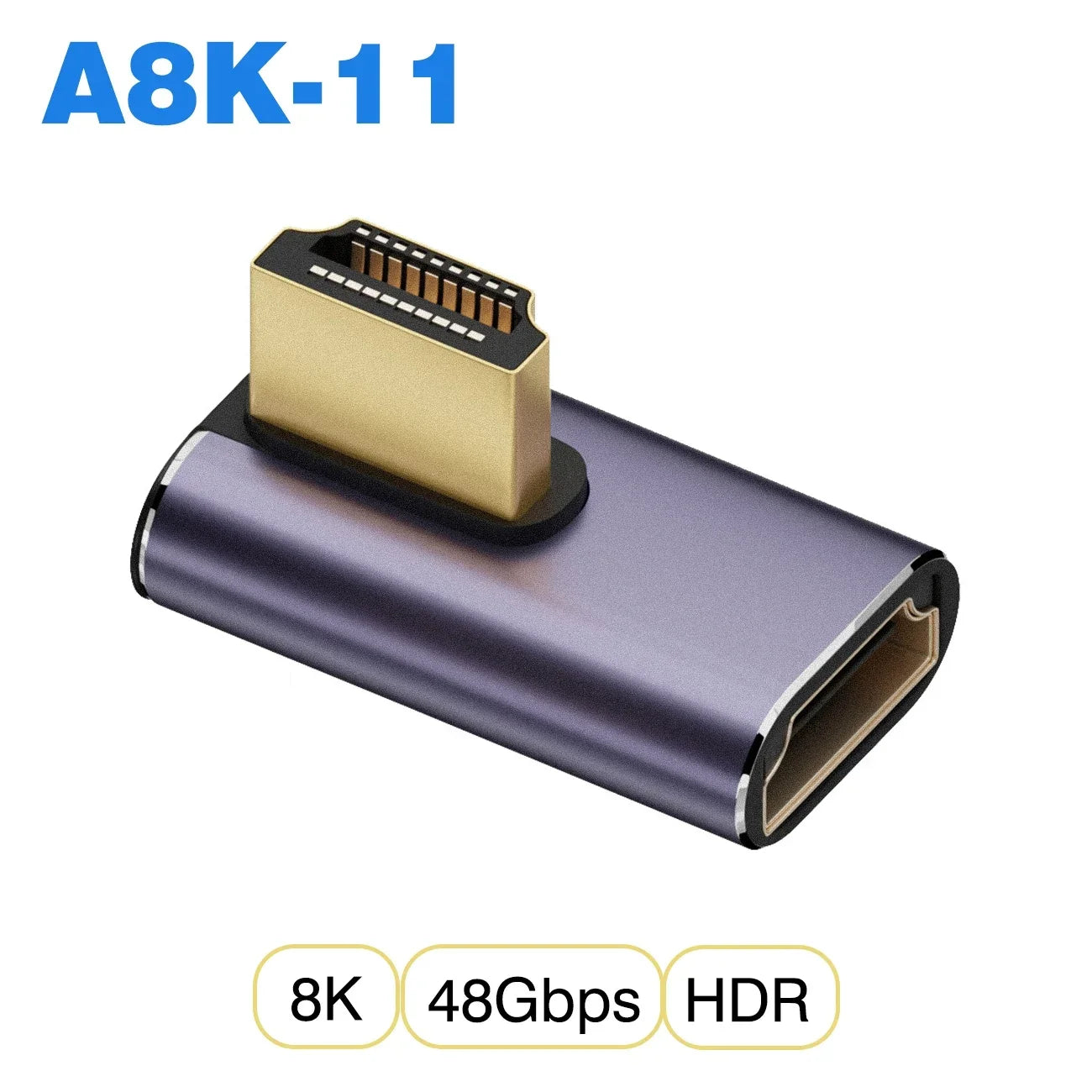 Mini/Micro HDMI to HDMI 2.1 48Gbps 8K60HZ 4K120HZ Converter for Projector HDTV PS4 PS5 Laptop