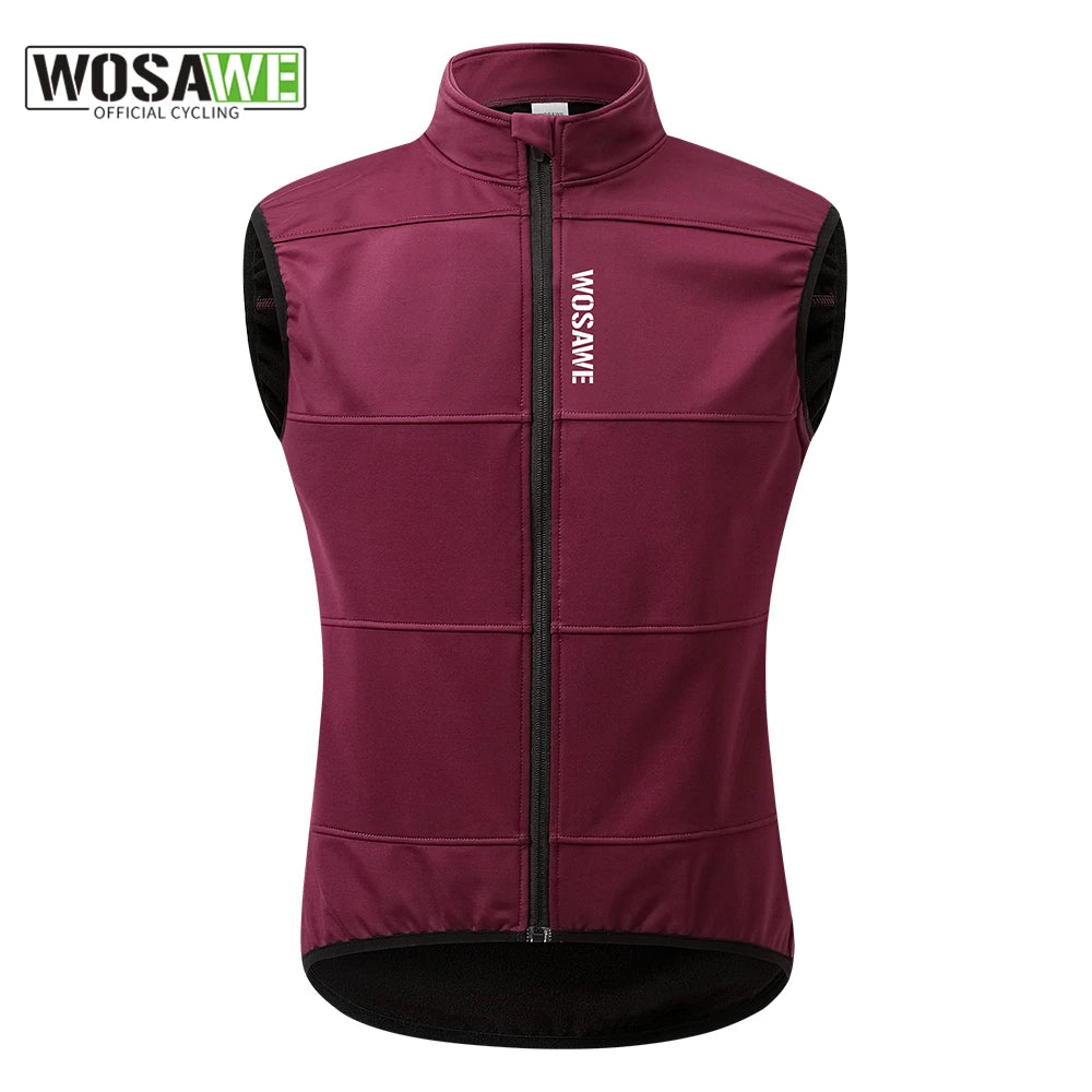 Gilet de cyclisme hiver thermique polaire sans manches — chaud, automne, vélo