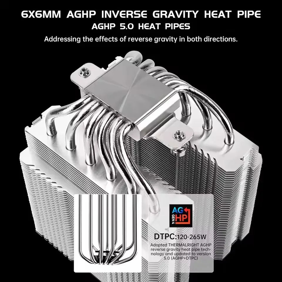 Thermalright Peerless Assassin 120 SE V2 radiateur de refroidissement par air pour boîtier d'ordinateur, prise en charge LGA1851/1700/AM5/AM4 avec ventilateur 120x120x28mm