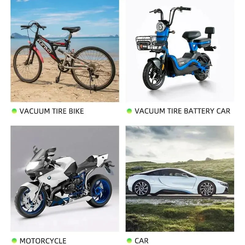 8 pièces Valve lumineuse moto vélo vélo voiture roue pneu moyeu capuchon Fluorescent nuit brillant lumineux Valve tige bouchons décor