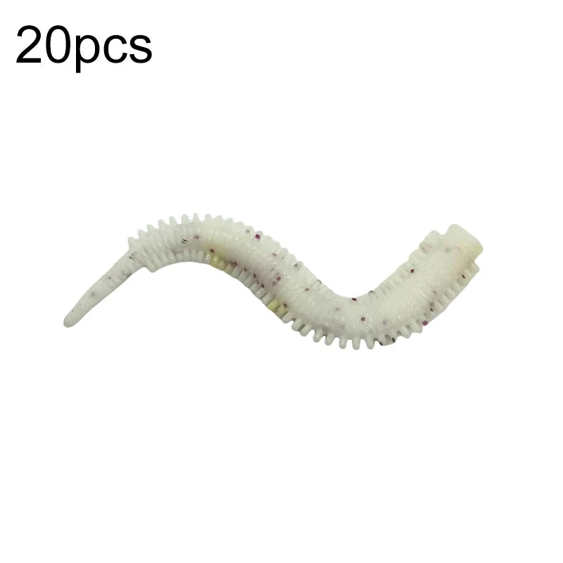 Ver de Sable TPE Pêche — Lot de 20 Pièces Appat Souple