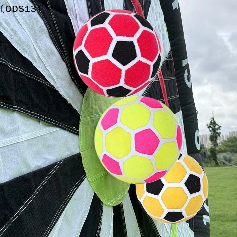 Ballon de football collant pour fléchettes de pied — feutre, planche cible gonflable, extérieur