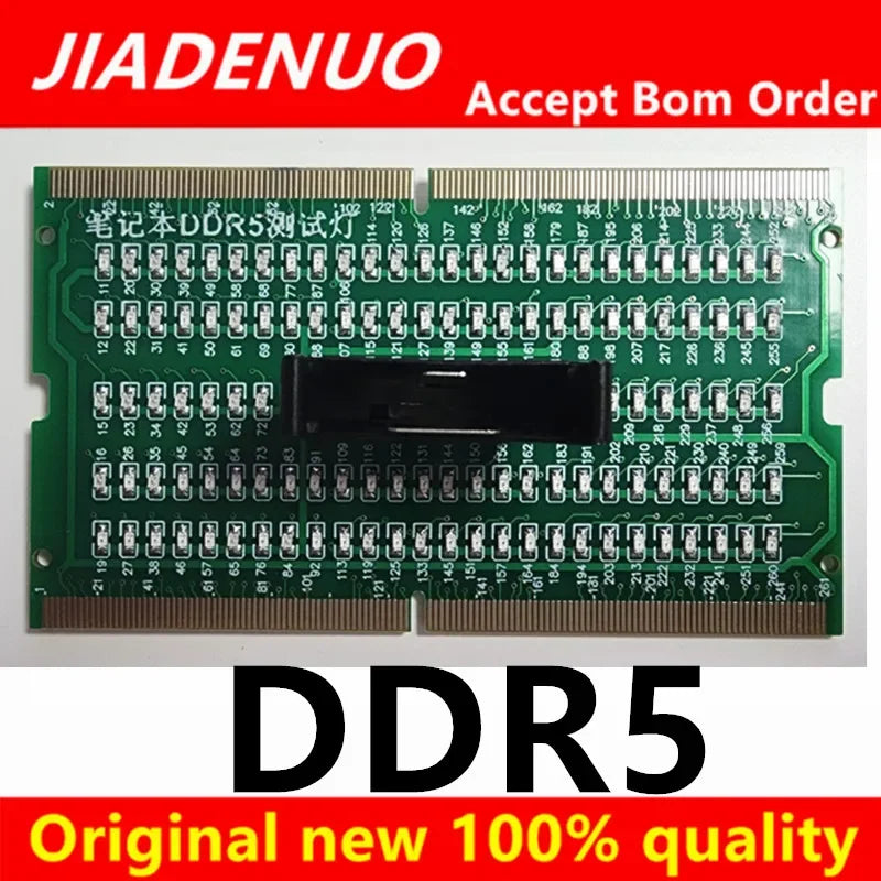Carte de test d'analyseur de diagnostic SDRAM SO-DIMM, carte de test LED pour ordinateur portable, testeur de connecteurs de mémoire DDR2 DDR3 DDR4 DDR5