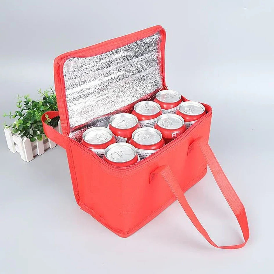 Sac isotherme Portable pour déjeuner, isolation pliante, sac de glace pour pique-nique, sac thermique pour aliments, porte-boissons, sacs isolés, sac de livraison de bière