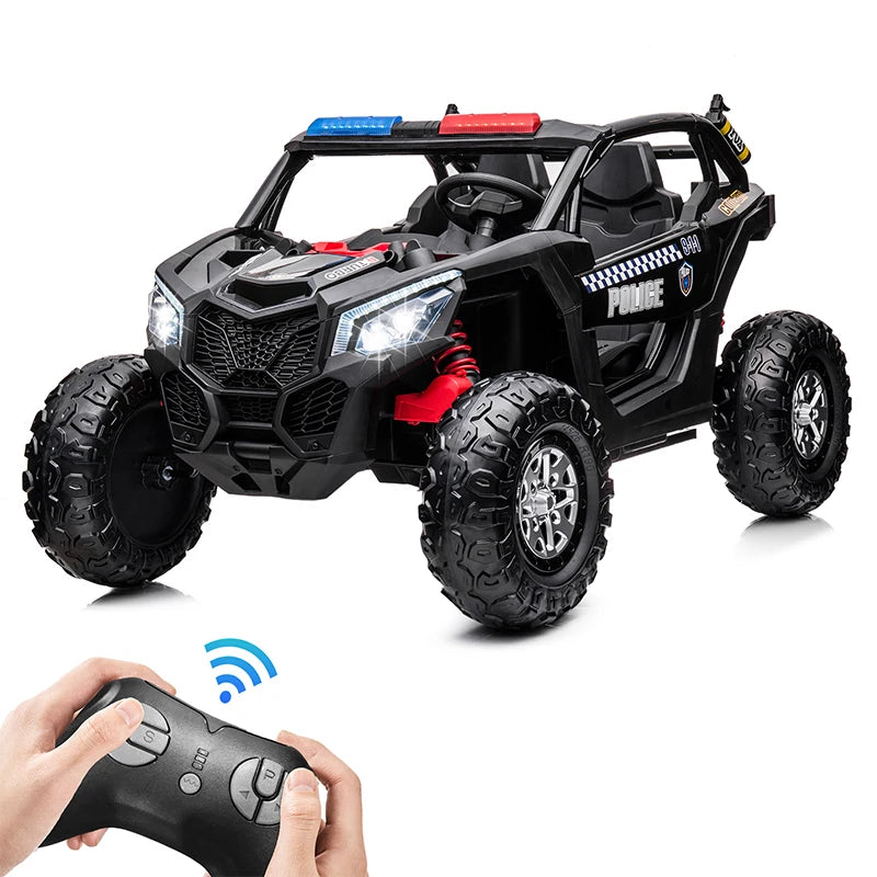 Coche de juguete eléctrico para niños, 24V, 7A, vehículo UTV, regalos para niños, control remoto para padres, velocidad ajustable, 3 a 8 años