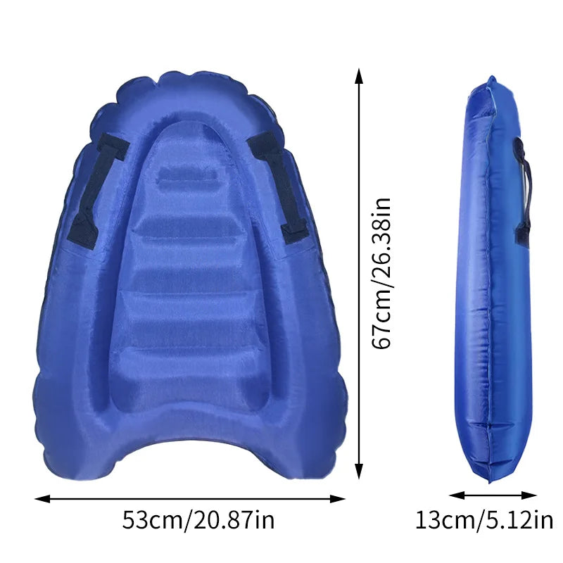 Inflatable Surfboard with Handle, 1 piece, for Beach, Surfing, Swimming, Floating Row