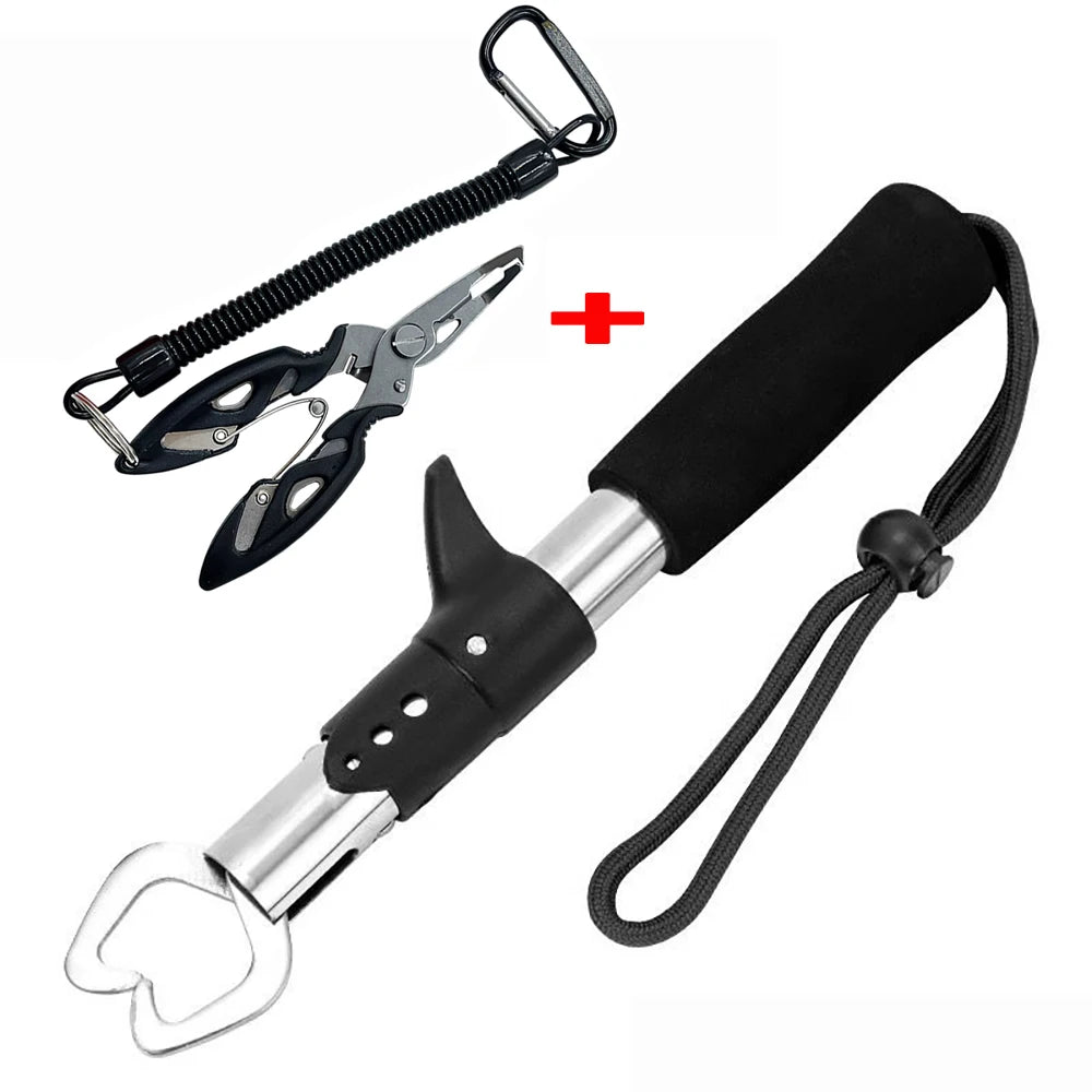 Pince à leurre en acier inoxydable, 21/17cm, ensemble de contrôleur de poisson multifonctionnel, filature/considérant le poisson, équipement de pêche