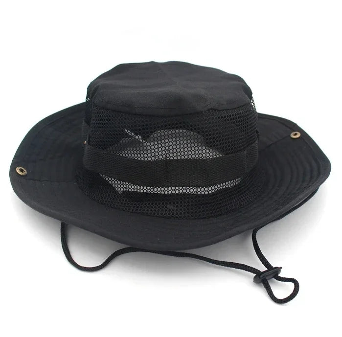 Sombrero para el sol para hombres y mujeres, gorra de camuflaje, para deportes al aire libre, tipo cubo, pesca, senderismo, caza, 60CM