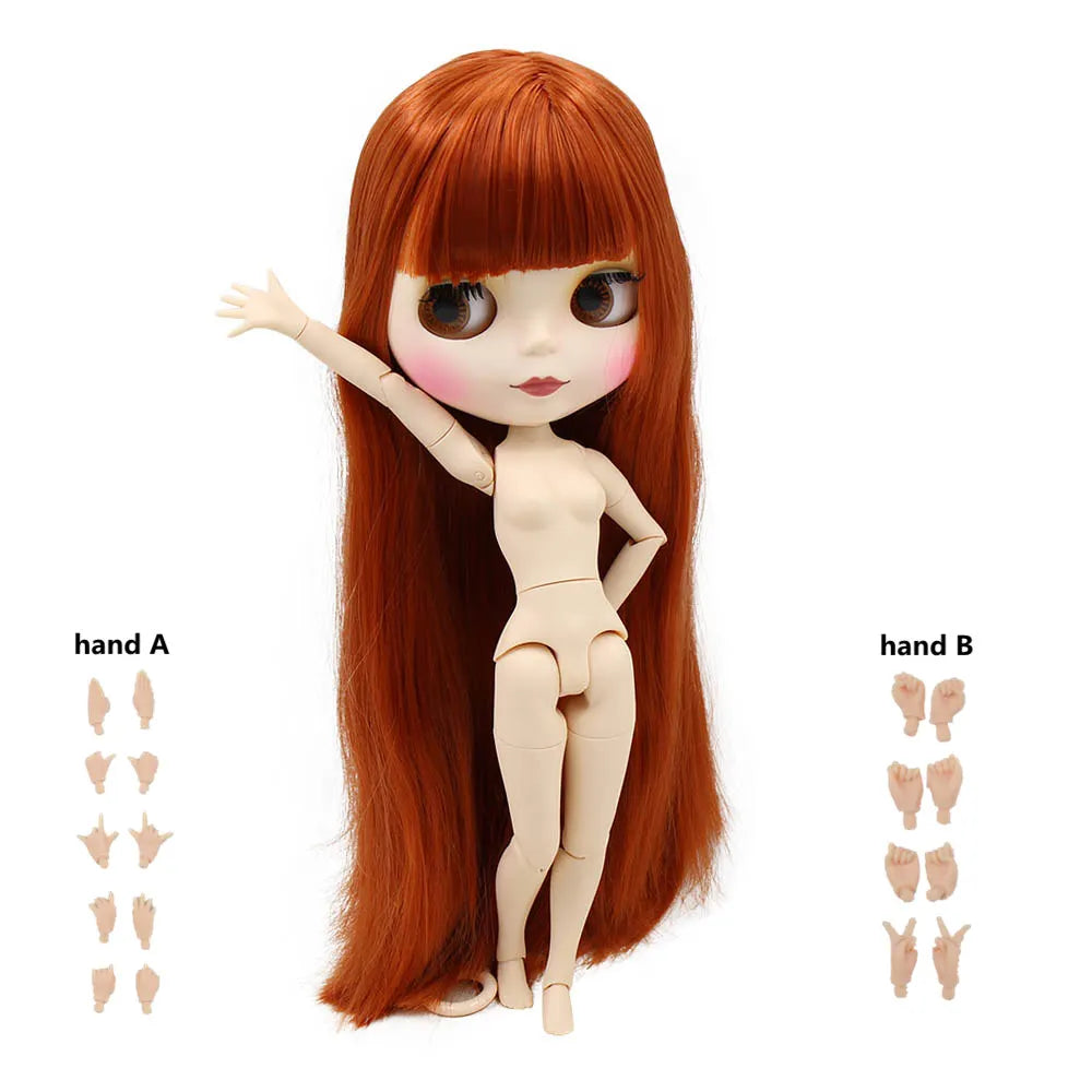 Poupée 1/6 corps articulé BJD bricolage — mode, fille, cadeau, ensemble à main A & B