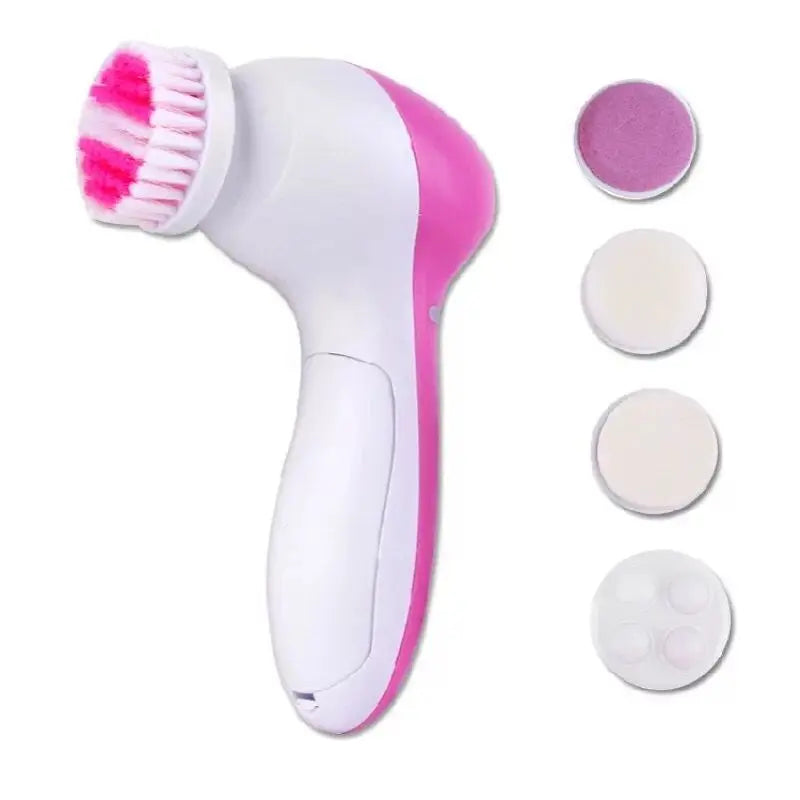 Nettoyeur Facial Électrique 5 en 1 — Brosse Nettoyage Visage Spa & Masseur