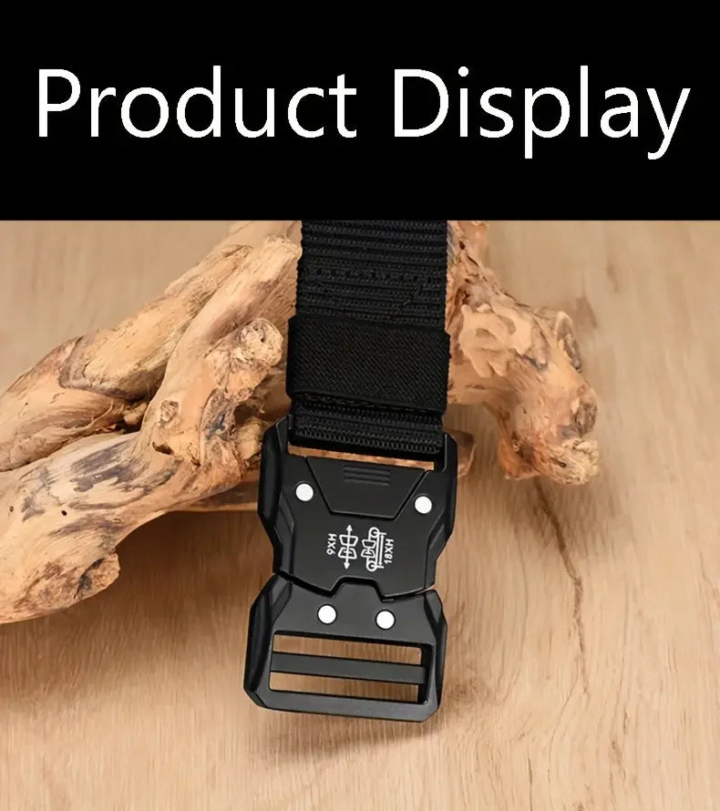 Ceinture militaire pour hommes, chasse en plein air, tactique, alpinisme en plein air, multifonctionnelle, tactique, toile de Nylon tissée, ceinture de pantalon