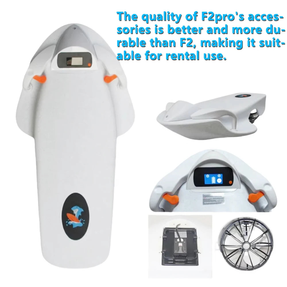 Tabla de surf eléctrica Jet 2025 F2, hélice submarina de velocidad rápida, scooter acuático, tabla de surf eléctrica para motos acuáticas