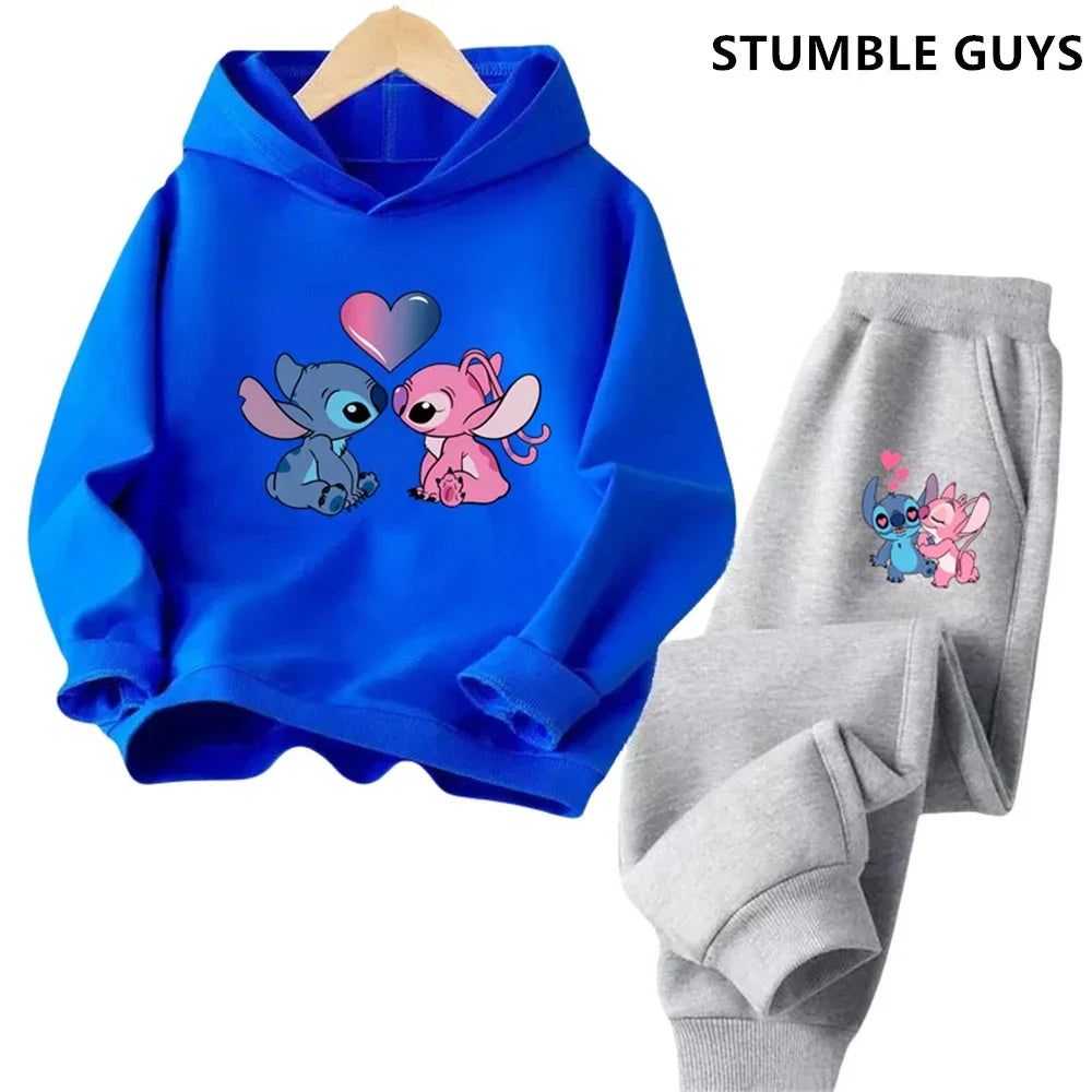 Kids Point Hoodies Spring Autumn Fashion Children Pullover Long Sleeve Tracksuit Printed Sweatshirts Boys Girls