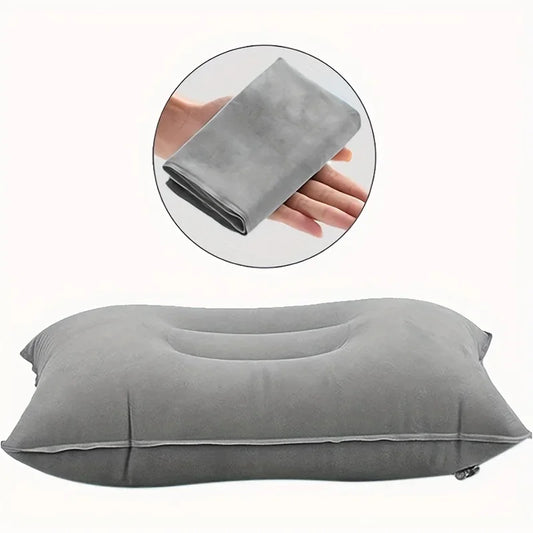 Supporte le cou et la taille Oreiller gonflable confortable pour une utilisation en extérieur, adapté aux bureaux, voitures, camping, randonnée et sieste