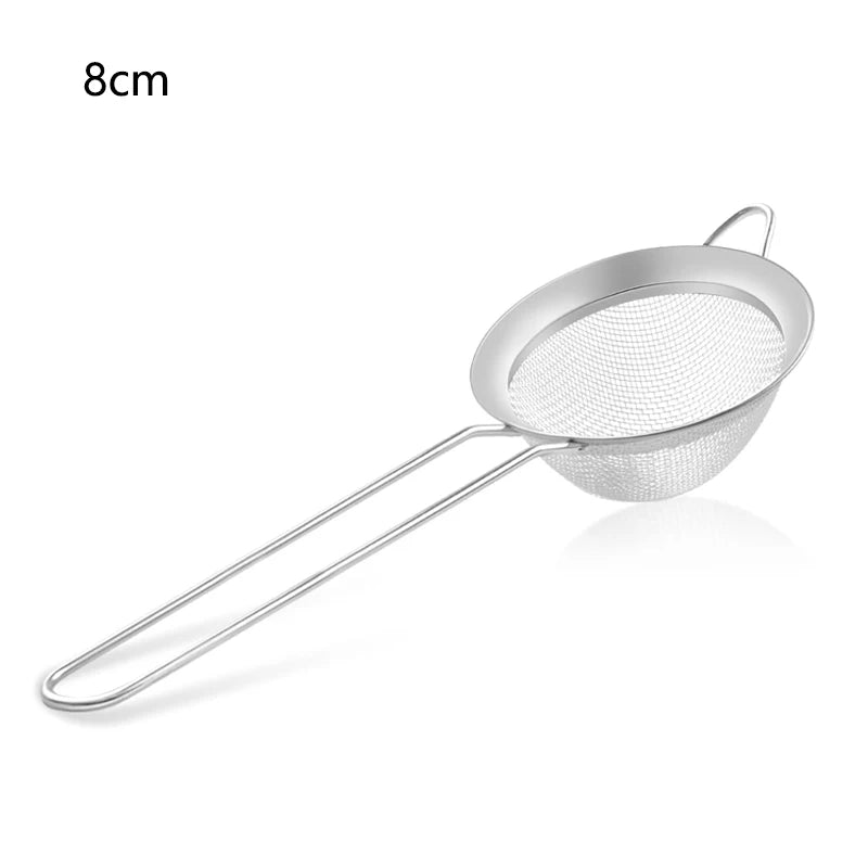 Ensemble de passoires à huile en fil d'acier inoxydable, tamis à maille fine, passoire à farine, outils de cuisson spectaculaire, accessoires de cuisine, 1 pièce, 3 pièces, 4 pièces