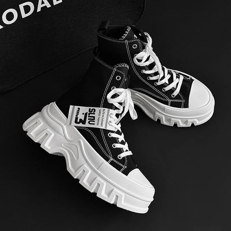 Women Casual Vulcanized Shoes Lightweight Canvas Sneakers Comfortable Flat Shoes Size 41 42 High-Top Sports Shoes Women's Shoes