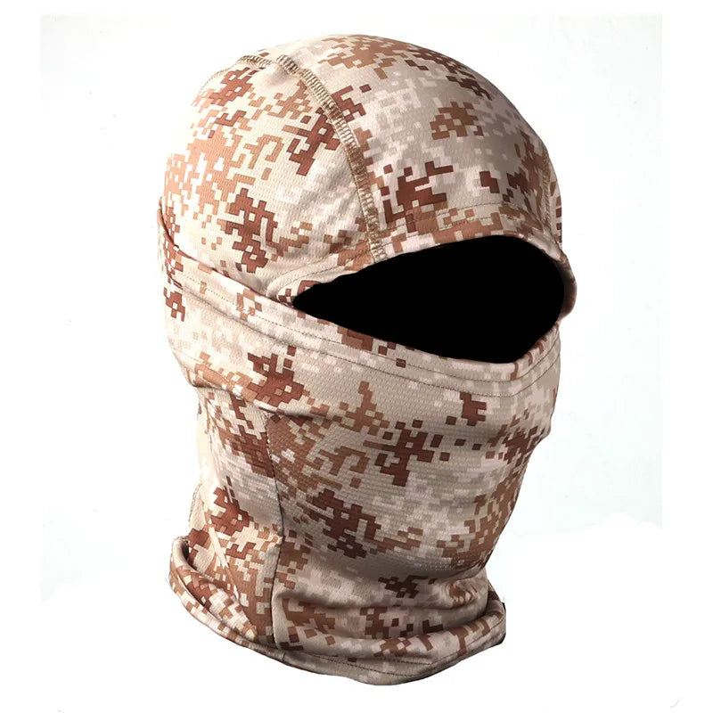 CamSolomon-Cagoule 3D imbibée pour homme, masque facial, capuche camouflage, écharpe, couvre-chef, sniper, ski, cyclisme, chasse, pêche, vêtements de sauna