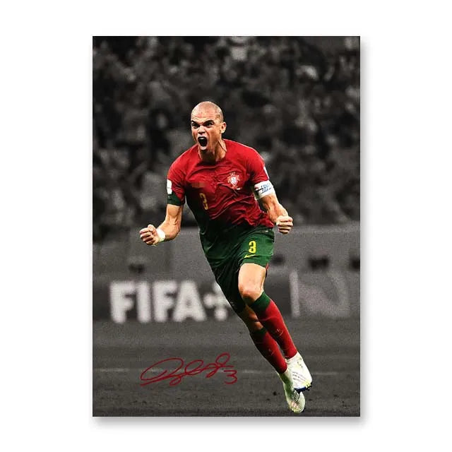 Affiche Toile Star Football — Décoration Murale Moderne Sans Cadre